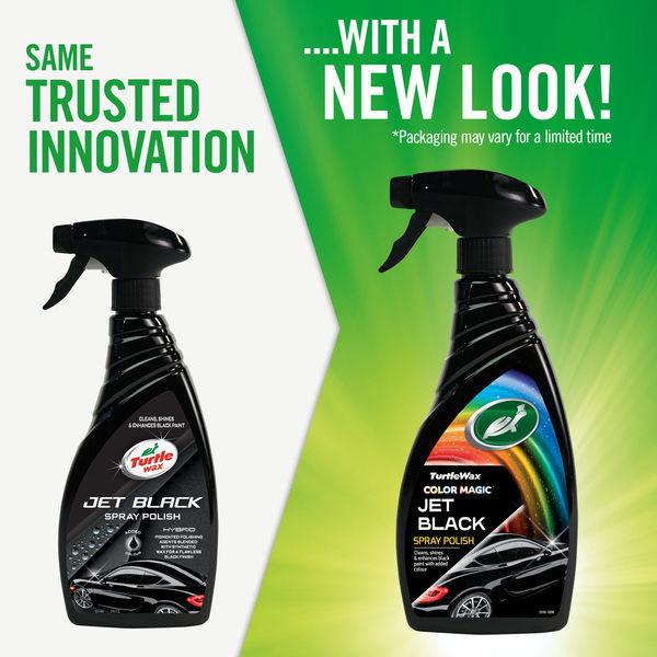 TURTLE WAX JET BLACK SPRAY POLISH BLACK 500ml - Image 2