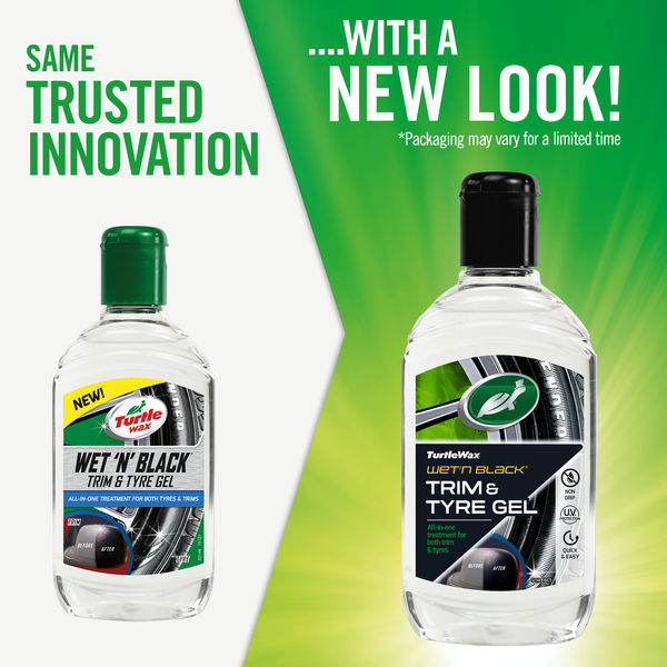 TURTLE WAX WET & BLACK TRIM & TYRE GEL 300ml - Image 2