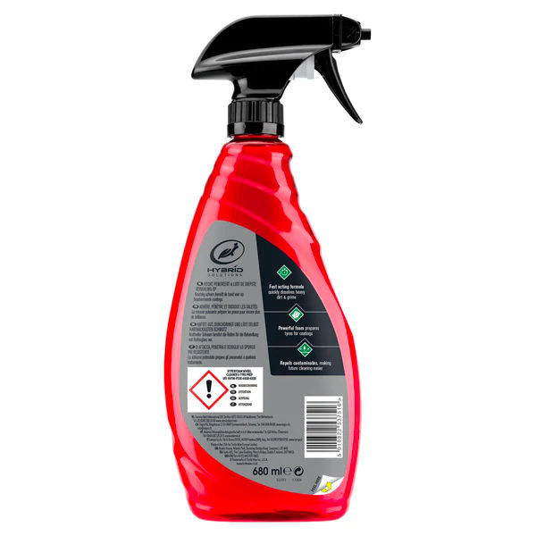 TURTLE WAX HYBRID SOLUTIONS HYPER FOAM WHEEL CLEANER & TYRE PREP 680ml - Image 2