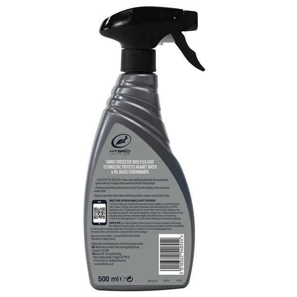 TURTLE WAX HYBRID SOLUTIONS FABRIC PROTECTOR 500ml - Image 2